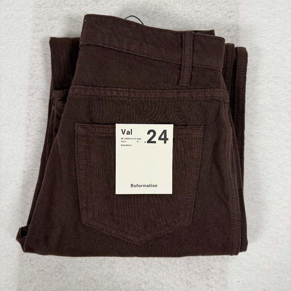 Reformation Val 90s Mid Rise Straight Jeans NWT